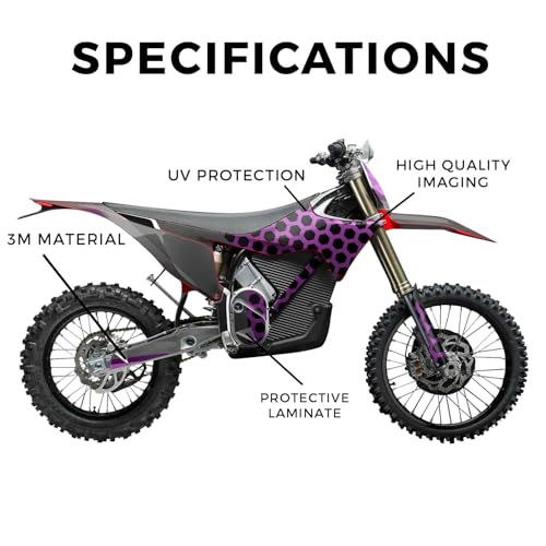 Image of Stark Varg MX 2023-2025 Graphics Kit Wrap - Hex Magenta - Varg MX Skin - Premium 3M Vinyl Protective Wrap Decal Cover - Easy to Apply | Crafted in The USA by MightySkins