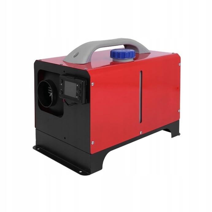 9kW Canon à Air Chaud Diesel, 12V/230V Chauffage Mobile avec LCD et Télécommande, pour Voiture/Camping-Car/Bateau/Chantier