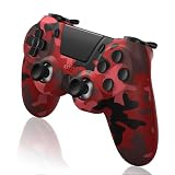 ancihdgm Wireless Controller for PS4, Game Controller kompatibel mit PS4/Pro/Slim/PC/PS3/Android/IOS Gamepad mit Dual Vibration/6-Achsen-Gyro-Sensor/Touchpanel/Kopfhörerbuchse