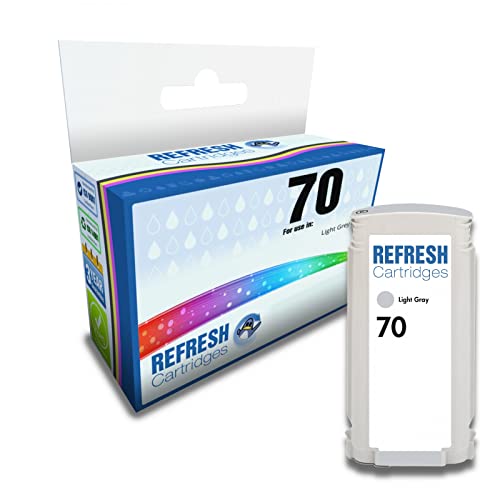 Image of Refresh Cartridges Remanufactured Ink Cartridge Replacement for HP 70 (Light Grey)