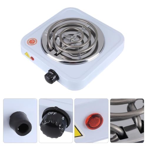 Image of Portable Electric Hot Plate Single Burner | Compact Coil Stove with Temperature Control for Home, Office, Hostel & Travel Cooking