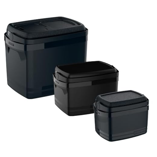 Kit Caixas Térmicas Tropical 32L/12L/5L, Soprano, Preta, Grande/Média/Pequena