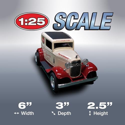 C.P.M. 1932 Ford Sedan Delivery Coca Cola 1:25 Scale MPC Plastic Car Kit, Black miniatura 4