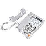 【Pantalla LCD】-- En la pantalla LCD, la fecha y la semana se muestran en tiempo real, la grabación de la hora de llamada, el número de teléfono entrante, etc. El indicador de identificación de llamadas te informa de un vistazo de la persona que llama.