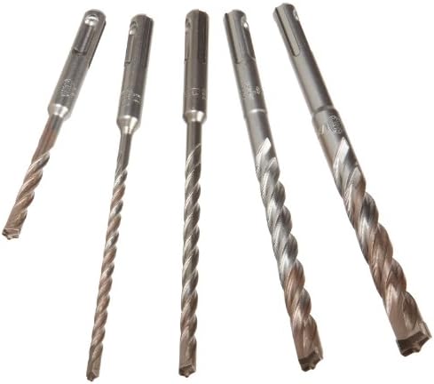 DEWALT SDS Plus Bits Set, Rock Carbide Tip, 5-Piece (DW5470)