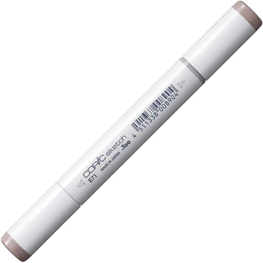 COPIC Sketch Marker Double Tip Round and Beveled Color, E71 Champagne, 1 Count image 2