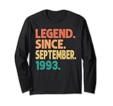 legend since september 1993 29th birthday gifts 29 years old maglia a manica