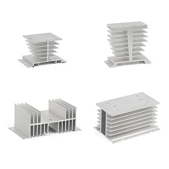 Solid State Relay Radiator Heat Sink Base SSR 10-200A Single/Three Phase Aluminum AccessoryThree 110mm