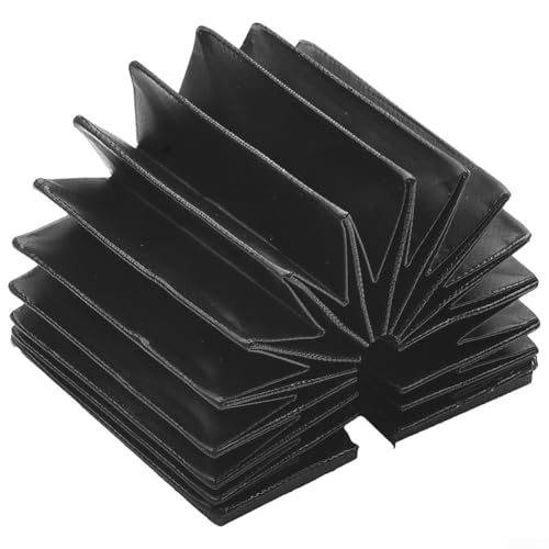 20mm HGR20 Linear Guide Bellows Cover, Flexible Organ Protective Cloth for CNC Milling Machine and 3D, Dust Proof Oil Resistant Telescopic Shield Black 500mm Stretched(Stretched Length 300mm)