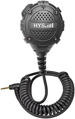 HYS 2.5mm 1-Pin Shoulder Microphone Handheld Speaker Compatible with Motorola TLKR-T60 T61 T62 T80 T81 T82 T-92 H2O T80 Extreme Walkie Talkie