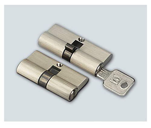 GSJNHY Cylinder Lock,Door Cylinder 2 verrous avec 8 mêmes clés Longueur70mm Hauteur 29mm Verrouillage de 29 mm Les Deux côtés pour la Serrure de la Porte d'intérieur