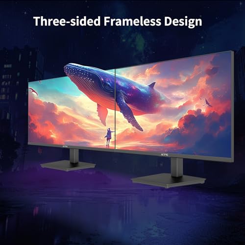 undefined KTC 24 Inch QHD 100Hz Computer Monitor IPS 2K, 1300:1 Contrast, Anti-Blue Light Screen, 122% sRGB, FreeSync & G-Sync Compatible, HDMI2.0 & Display Port 1.4, PC Monitor for Gaming Office Work H24T27 の商品画像 8