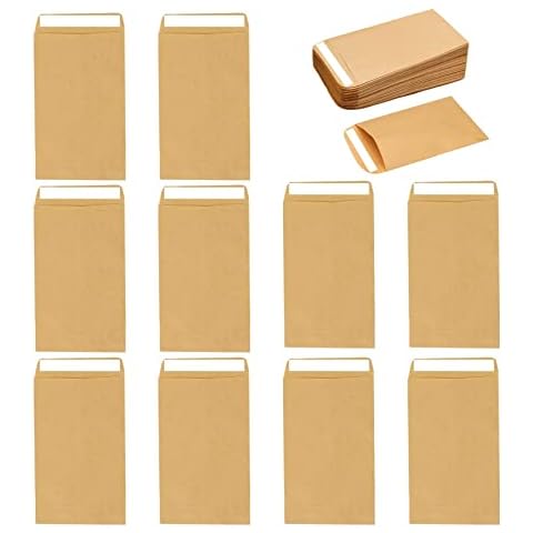 50pcs Mini Brown Seed Envelopes by SHENLONG Cover