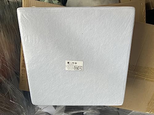 Kwadratowe panele akustyczne Pakiet samoprzylepny 12 I Izolacja ścian o dużej gęstości Sufity Drewno i drzwi - Panele akustyczne Panele akustyczne Panel akustyczny 30 x 30 x 0,9 cm, biały