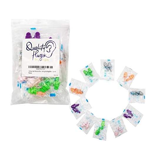 10 Pair Soft Ear Plugs Silicone Reusable Washable for Kids Adults NRR 28dB for Sleeping Snoring Swimming Noise Hearing Protection Earplugs Music Concerts Construction Shooting Hunting Airplane