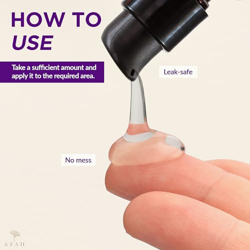 Image of Azah Personal Lubricant [30 ML] | Clinically Tested Intimate Lubricant | Water-Based Aloe Infused Lube for Women & Men | Skin Friendly pH Balanced | Non-Sticky and Stain-Free