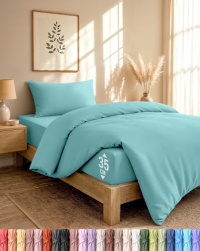 Image of Utopia Bedding 3 Piece Single Bedding Set (Spa blue)