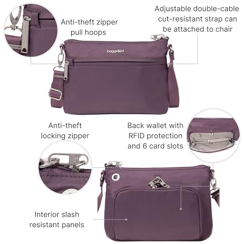 Image of Baggallini Securtex Anti-Theft Memento Crossbody