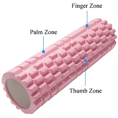 Vaupan Foam Roller Deep Tissue Massage And Muscle Recovery, Myofascial Trigger Point Release, 2 Pack High-Density Foam Roller For Exercise, Physical Therapy (Pink) #TOP3