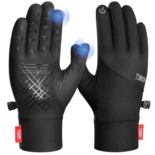 RUIXUE Guantes de invierno para correr con pantalla táctil, térmicos, antideslizantes, ligeros, para hombre, mujer, para escalada, trabajo, ciclismo, esquí