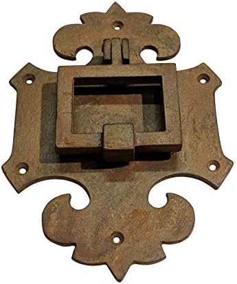 Adonai Hardware Mnason Antique Iron Door Knocker (Rust Living Finish)
