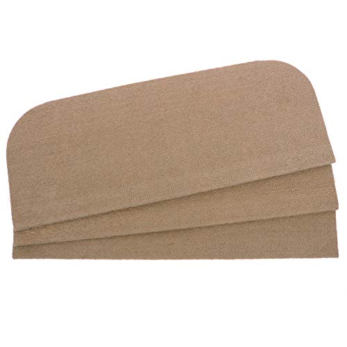 QYOnline - Juego de 15 Alfombrillas Antideslizantes para escaleras, Color Caqui, 24 x 65 cm