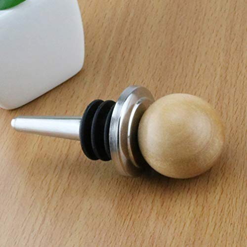 Hemoton 3 peças de garrafa de vinho de metal com tampa de champanhe de cortiça e cabeça redonda de m