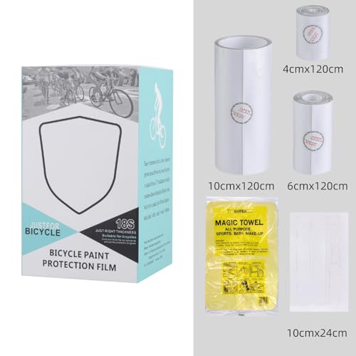 Protector de cuadro de bicicleta y película transparente para la cadena 7