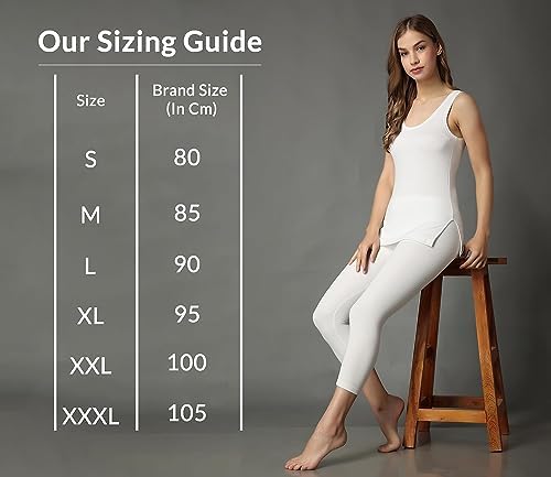 Image of ELEG & STILANCE Women Woolen Warm Full Sleeve Top Thermal Cold Weather Fleece Outdoor Winter Innerwear​(Sizes 32-44)