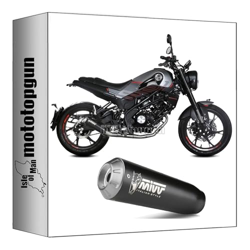 Ligne racing Mivv X-M1 noir Benelli Leoncino 125 sans catalyseur gain de puissance