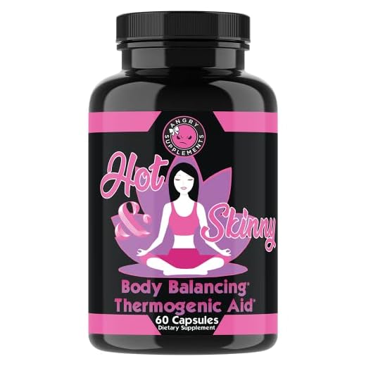 Angry Supplements Hot & Skinny Thermogenic Diet Pills, Weight Loss Capsules for Women, Fast Fat Burning, Non-GMO All-Natural Metabolism Booster, Appetite Suppressant (1-Bottle, 60 ct)