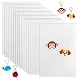wutdgeg 30 feuilles paquets de film rétractable semi transparent, plastique fou | 21 x 14,5 cm papier fou | Convient pour les porte clés, boucles d'oreilles, broches, colliers, bricolages DIY