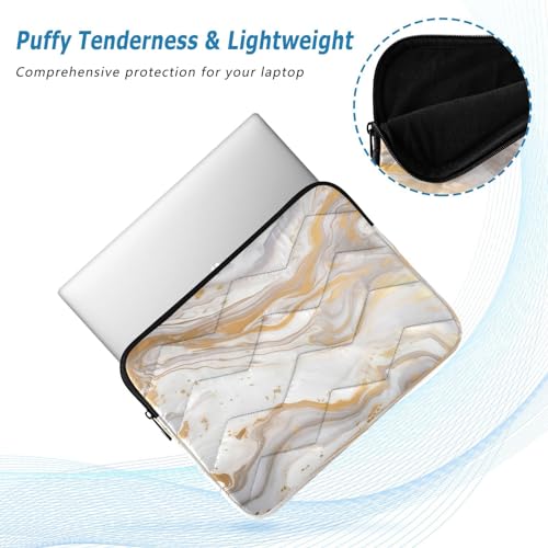 Funda para portátil mármol blanco dorado 13-14 pulgadas miniatura 5