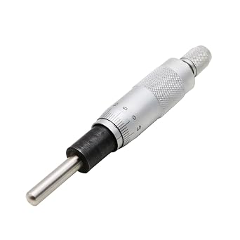 SHAHE Micrometer Head, 0-25mm Range, 0.01mm Graduation, +/-0.004mm Accuracy,Ball Face