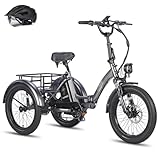 Fafrees F20 Mate [Oficial] E Triciclo de carga de 20 pulgadas, bicicleta eléctrica para hombre 180 kg, triciclo E Bike para adultos, bicicleta plegable E-bike frenos de disco hidráulicos, bicicleta