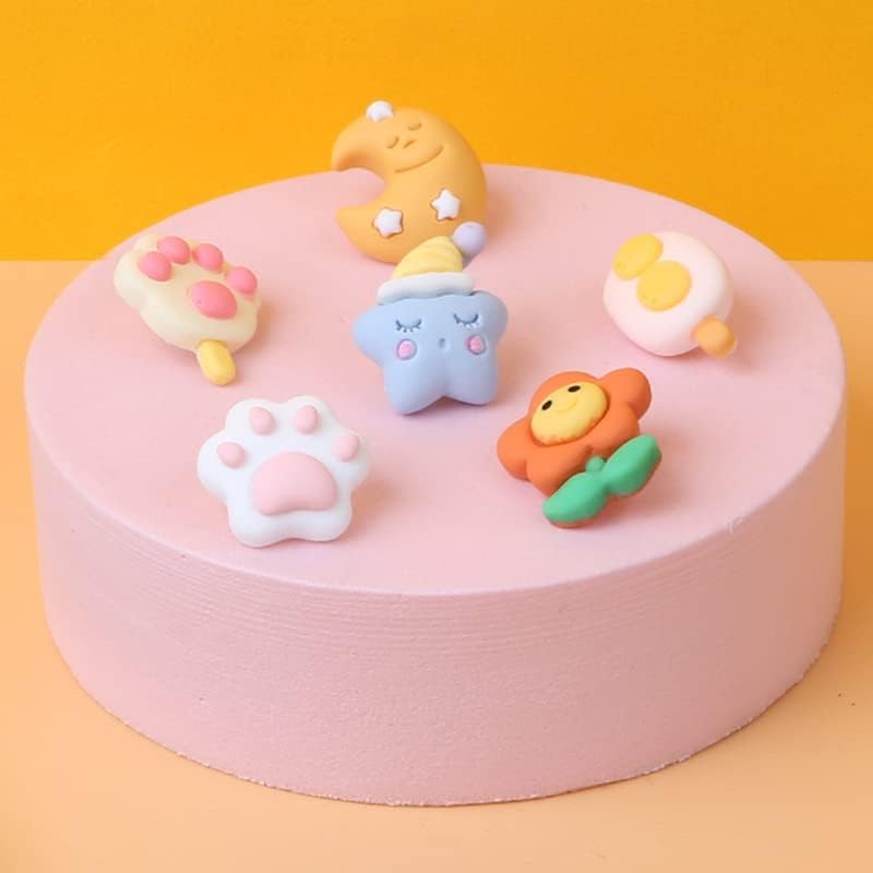 Miniatura 5 de ZoTuoART Botones de comida y aperitivos de 0.787 in (0.78 pulgadas) - Botón de camisa de helado de dibujos animados de color caramelo para niños -