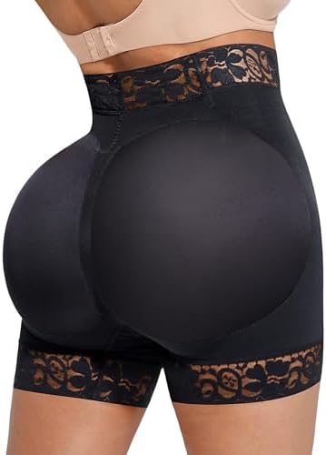 SHAPELLX Butt Lifting Shapewear Tummy Control No Padding Faja Shorts