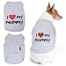 Parisian Pet I Love Mommy Dog T-Shirt, Small