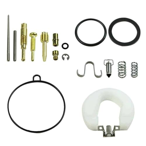 Lecreatekit PN19 Carburetor Rebuild Kit for Honda C90 – Main Jet & Pilot Jet Seals, Float Valve, Gaskets, O-Rings