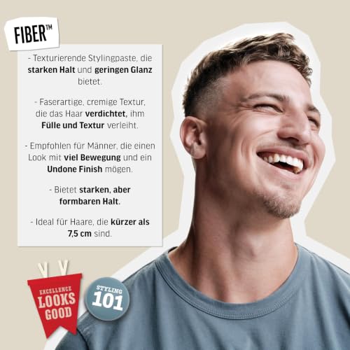 Foto von AMERICAN CREW Classic Fiber Haarwachs für Männer, 85 g