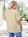 YGOODM Plus Size Summer Tops for Women Loose Fit Crewneck Oversized Tshirts Shirts Khaki