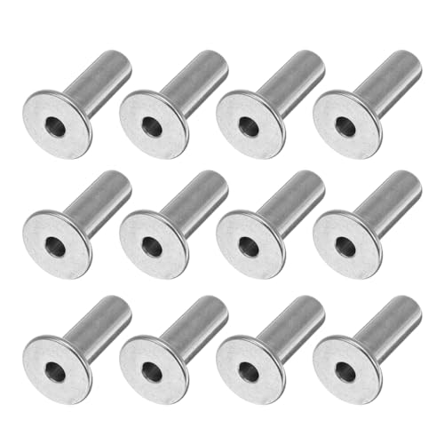 OSALADI Kit De 20 Manguitos De Cable Acero Inoxidable 1/8 Pulgadas Protectores Para Barandilla Terraza Interior y Exterior Accesorio De Balustrada Duradero Para Bricolaje