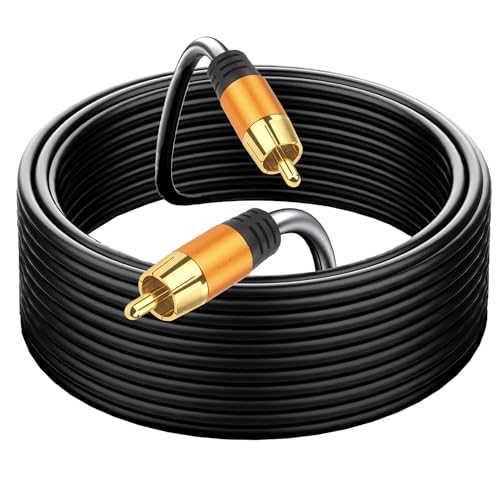 Cable de audio coaxial digital con conectores RCA para vídeo compuesto y subwoofer activo