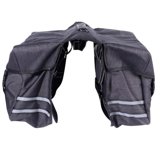 Alasum Bolsa Bolsillos Laterales de 25l Negra para Bicicleta de Montaña Fácil de Instalar y Quitar para Ciclismo al Aire Libre