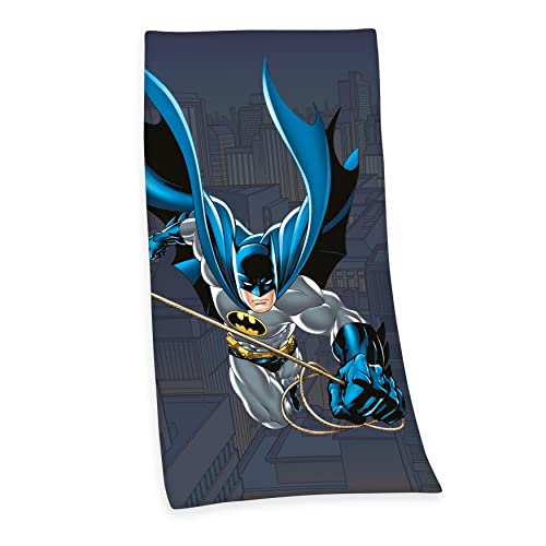 Herding Velourstuch Batman, 70 x 140 cm, 100% Baumwolle, Velours