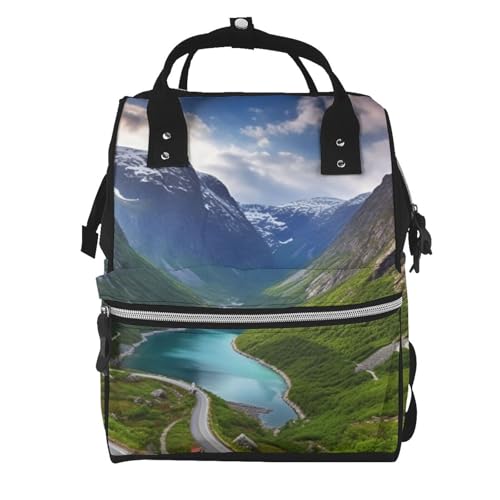 Sac à dos sac à langer noir grand volume contre la fatigue des sorties de voyage