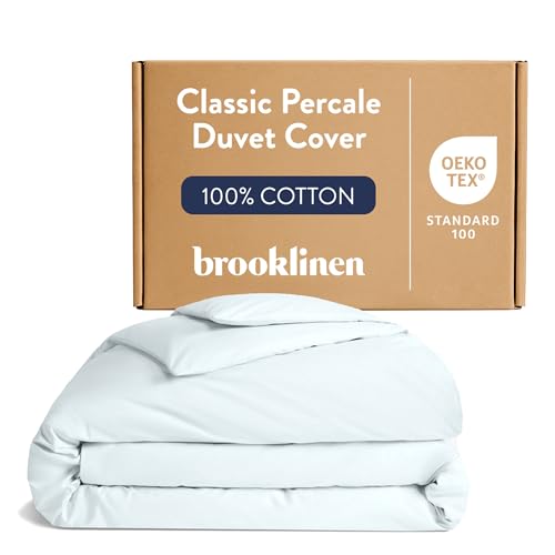 Brooklinen Percale Duvet Cover Full/Queen Sky