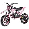 YOXIER 49cc 2-Stroke Kids Dirt Bike Mini Bike, Kids Motorcycle Gas Dirt Bike Pocket Rocket Bike, Gas Powered Dirt Bike Off Road with Front Rear Disc Brakes, Max Speed 30KM/H, Birthday Gifts for Kids