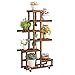 Stojak na kwiaty vintage półka na kwiaty drabina drewniana roślina schody do wewnątrz na zewnątrz ogród półka na rośliny na zewnątrz