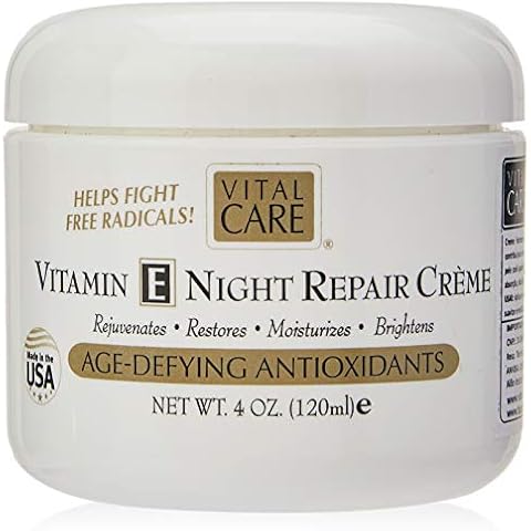 Vital Care Anti-Aging Vitamin E Night Repair Crème Jar 4 oz Cover